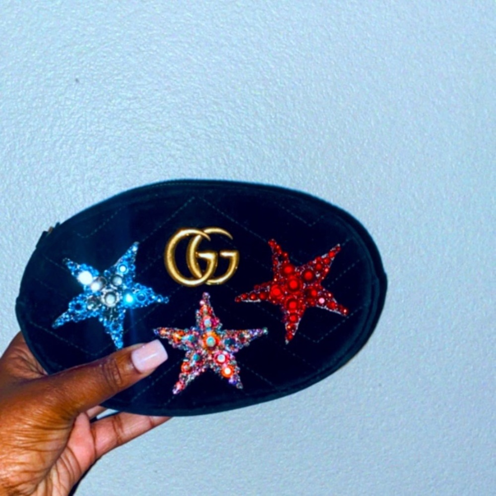 Gucci Velvet crossover bag